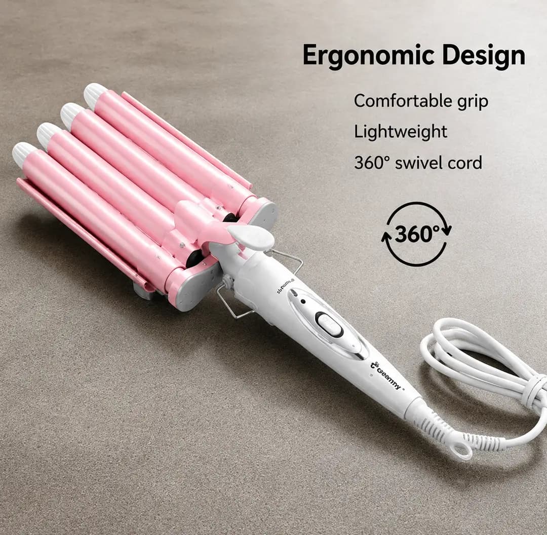 SHINON 5 Barrel Hair Waver Curling Iron, Professional Ceramic Hair Curler
