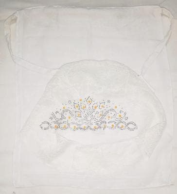 Chiffon Choker Set for Girls White Modest Wear