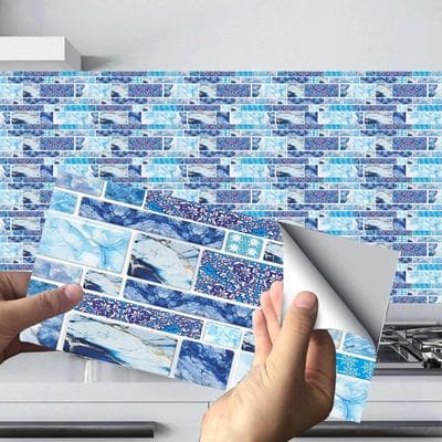 Modern Design Quartz Wall Stickers 72Pcs Multicolor Waterproof